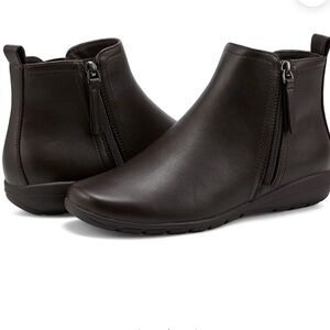 Easy Spirit Dark Brown Ankle Booties